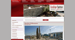 Desktop Screenshot of kreher-beton.de